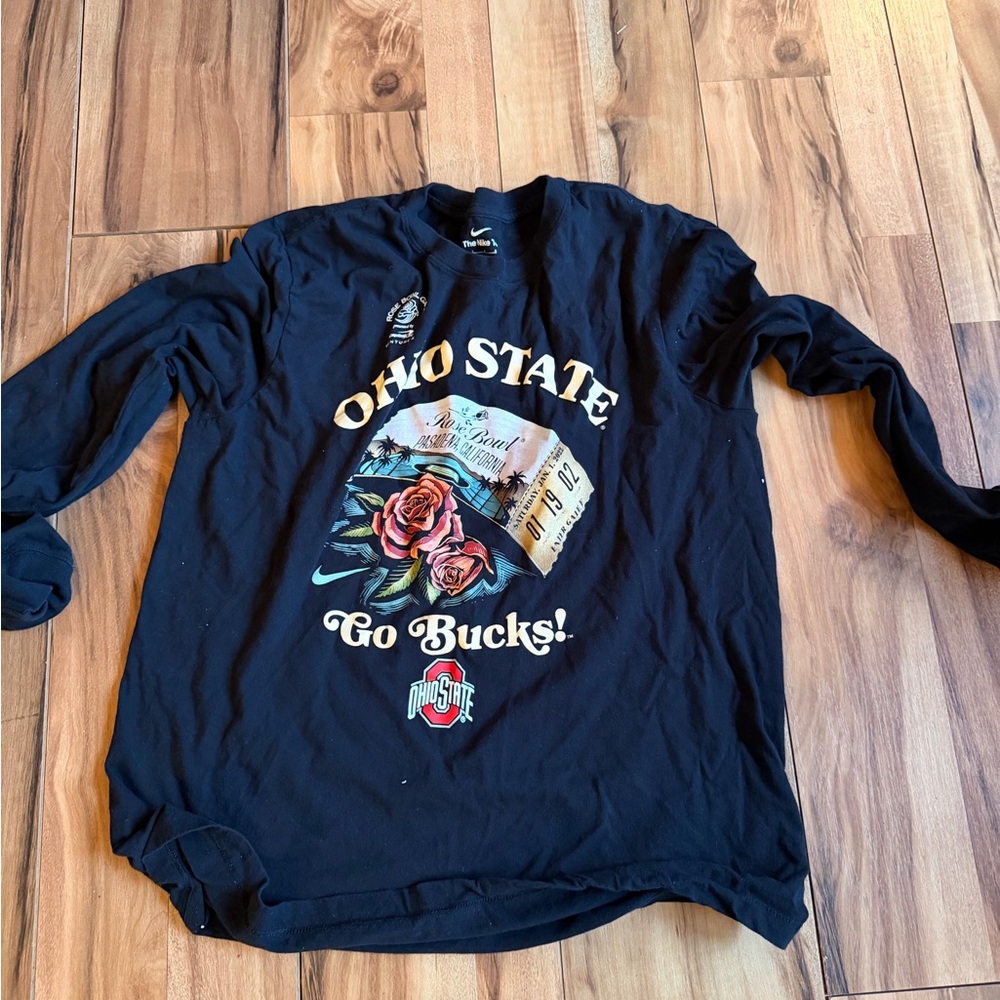 Nike Black Ohio State Long Sleeve Tee Rose bowl 2019